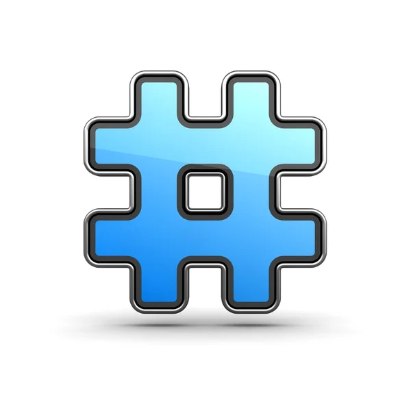 Blauwe pictogram — Stockfoto