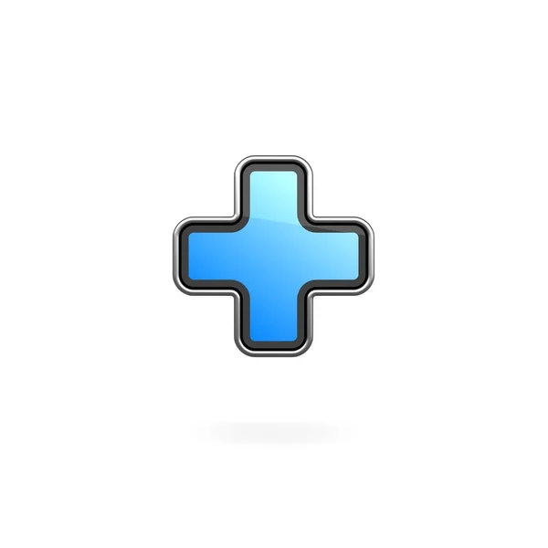Ícone azul — Fotografia de Stock