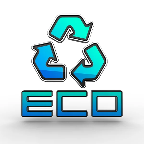 Icona di riciclaggio — Foto Stock