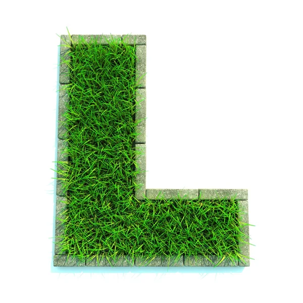 Lettera sull'erba — Foto Stock