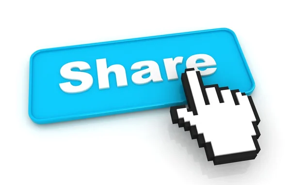 Share knop — Stockfoto