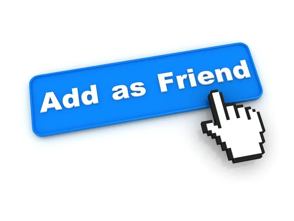 Przycisk przyjaciel — Zdjęcie stockowe