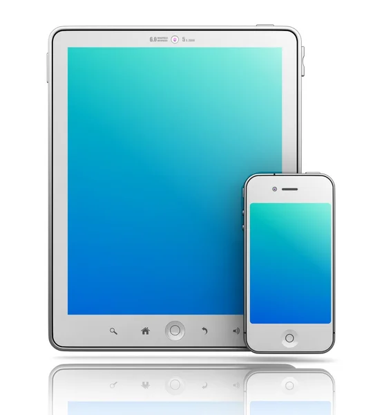 Tablet pc e smartphone — Foto Stock
