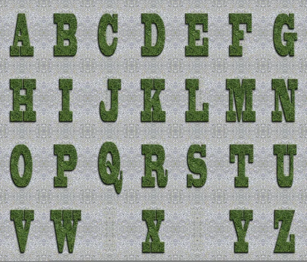 Травяной шрифт — стоковое фото