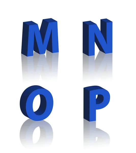 stock image 3d font set