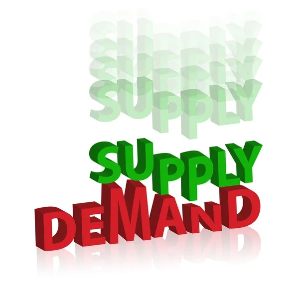 Demand supply — Zdjęcie stockowe