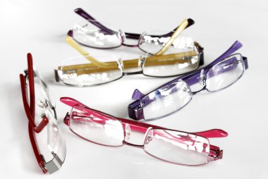Set of eye glasses frames clipart
