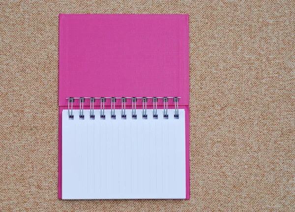 Cuaderno rosa — Foto de Stock