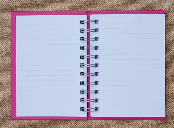 Pink notebook — Stock Photo, Image