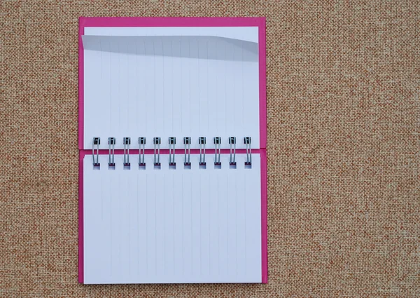 ピンクのノート — ストック写真