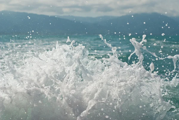Море сплеск — стокове фото