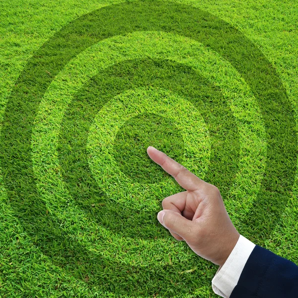 stock image Target grass field