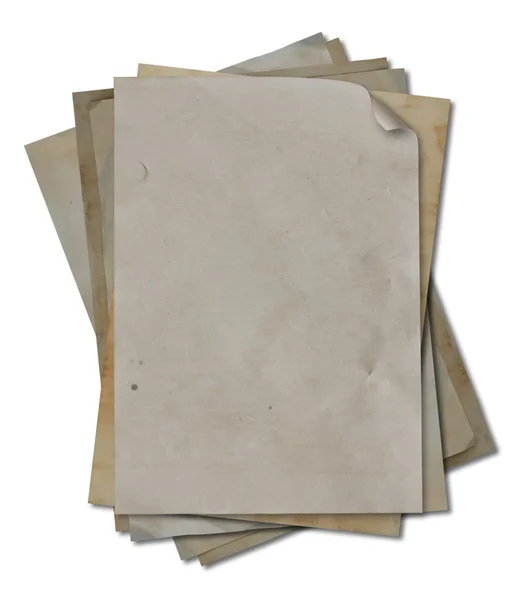 Conjunto de papéis antigos em branco — Fotografia de Stock