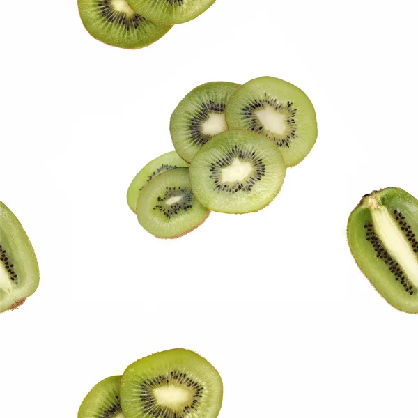 Nahtlose Kiwi-Frucht Hintergrund — Stockfoto