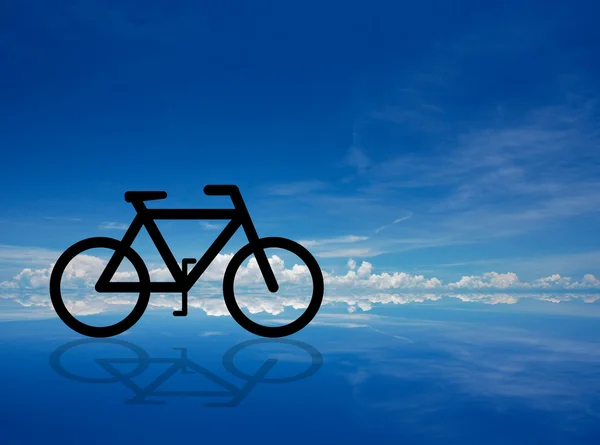 Bicicletta astratta — Foto Stock