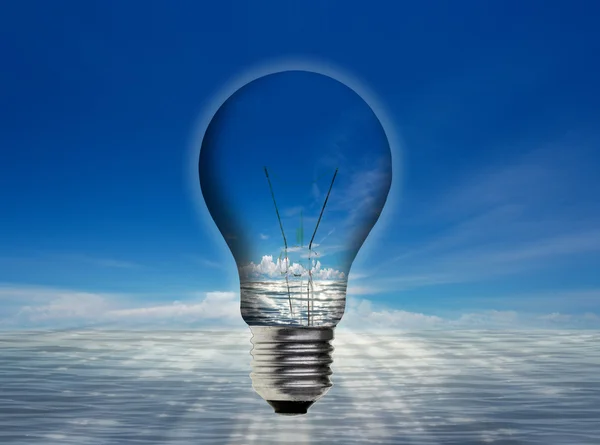 stock image Nature in the light bulb