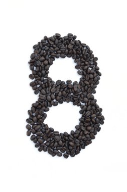 Coffee seed number clipart