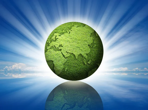 绿色地球 — 图库照片
