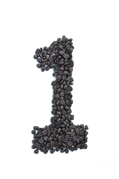 Número de sementes de café — Fotografia de Stock