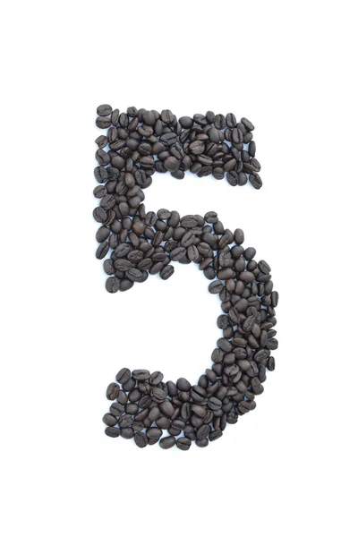Кава насіння номер — стокове фото