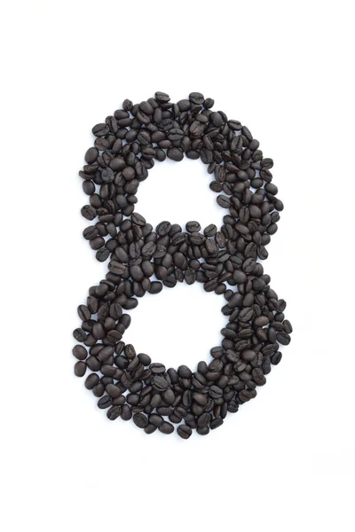Kávé mag száma — Stock Fotó
