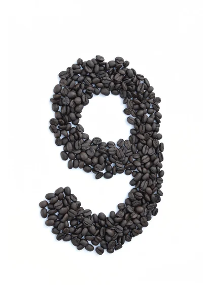 Число семян кофе — стоковое фото