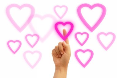 Choosing heart clipart