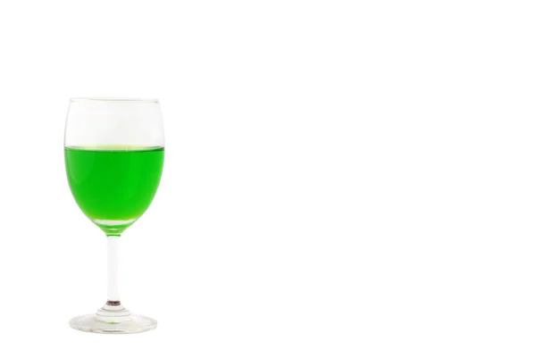Glas van kleurrijke vloeistof — Stockfoto