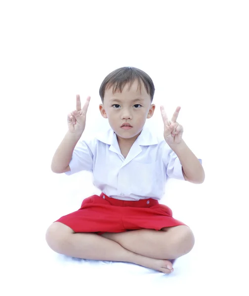 可爱的小亚洲男孩 — 图库照片