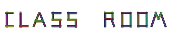 Letra mayúscula C hecha de lápiz de color —  Fotos de Stock