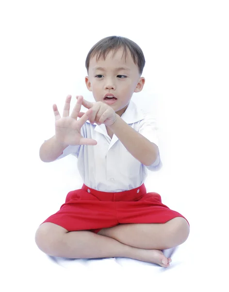 Süße junge asiatische Junge — Stockfoto