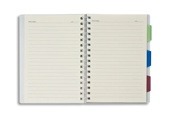 Blank open notepad — Stock Photo, Image