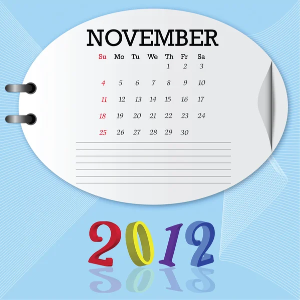 2012 calendar — Stock Vector