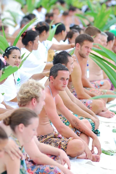 Recorde mundial de massagem tailandesa — Fotografia de Stock