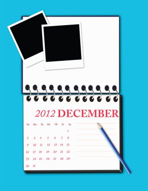 2012 calendar clipart