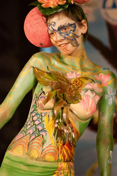 苏梅岛人体彩绘 — 图库照片