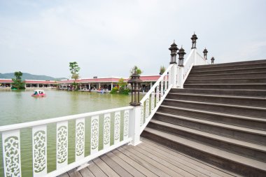 Huahin floating market clipart