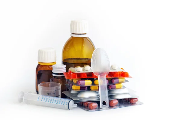 Assorted medicines Royalty Free Stock Photos