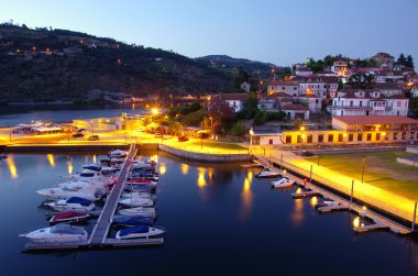 Dock in Douro River clipart