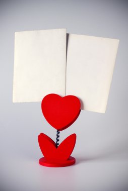 Heart photo holder clipart