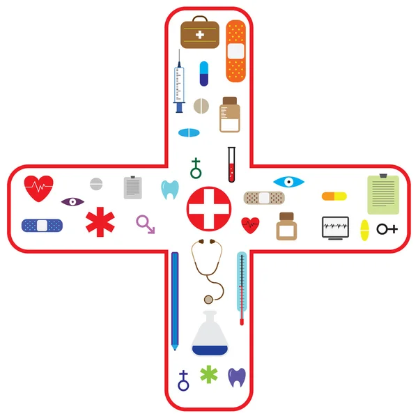 stock vector Medical icon set for health care industry