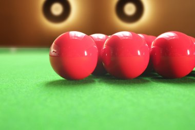 renkli bilardo topları ve güzel daire