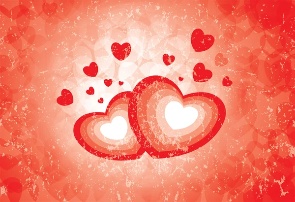 Symboles de coeur montrant l'émotion de l'amour et de la romance — Image vectorielle