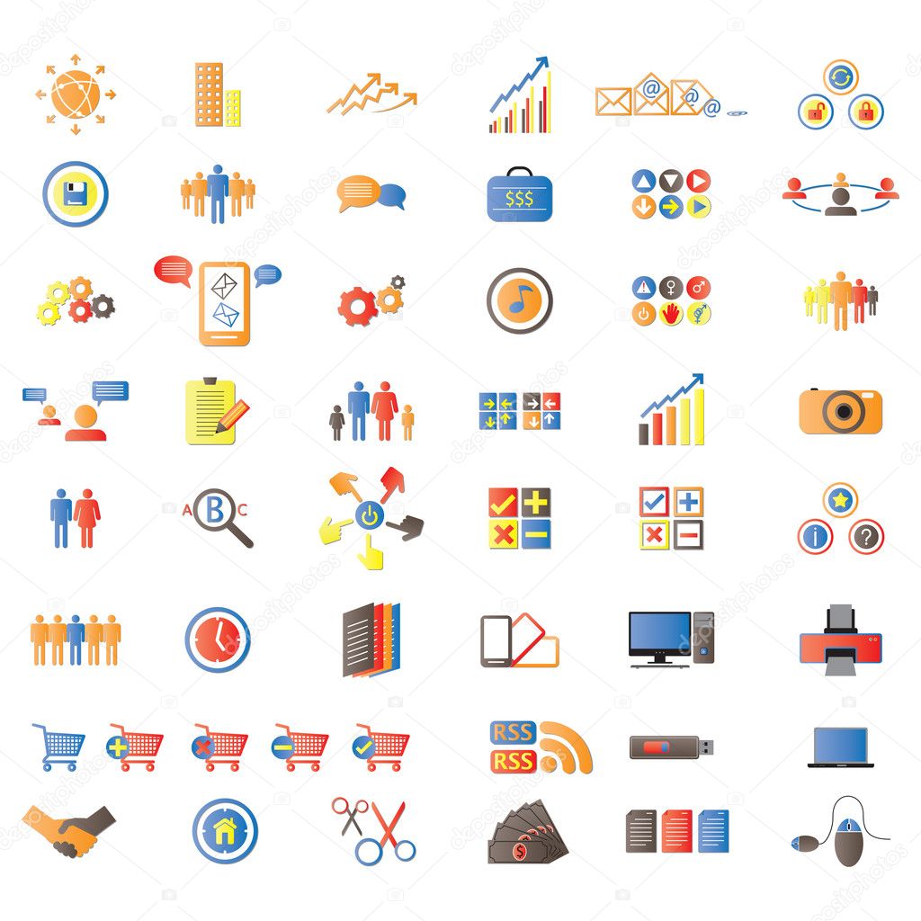 Web Icons, Internet & Website icons, signs and symbols