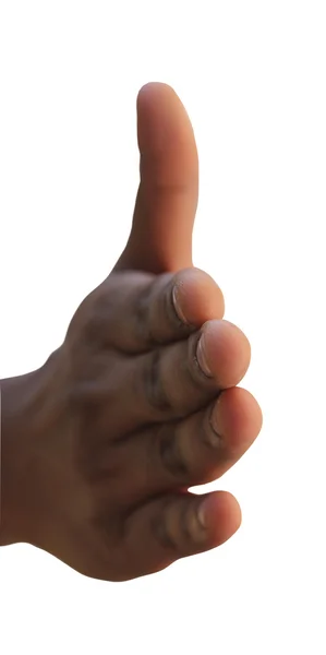 Izolované ruka koktejl gesto - neverbální řeč těla — Stock fotografie