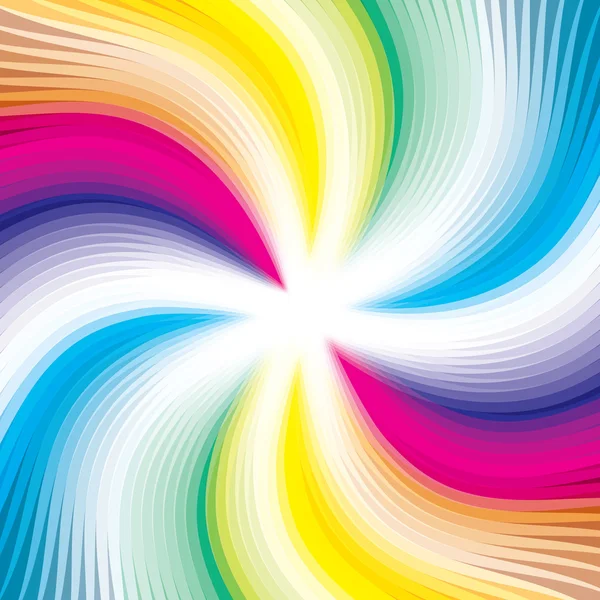 Image de fond numérique abstraite - lignes ondulées colorées — Image vectorielle