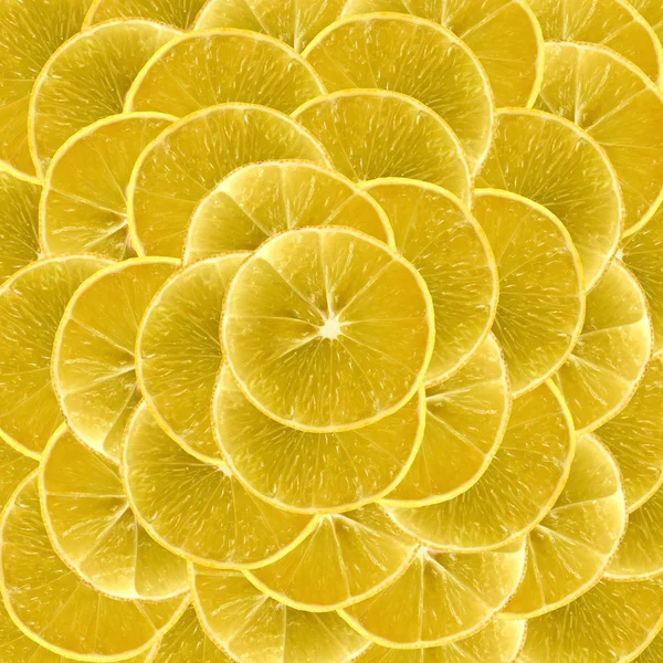Plátky citronu pulzující pozadí — Stock fotografie