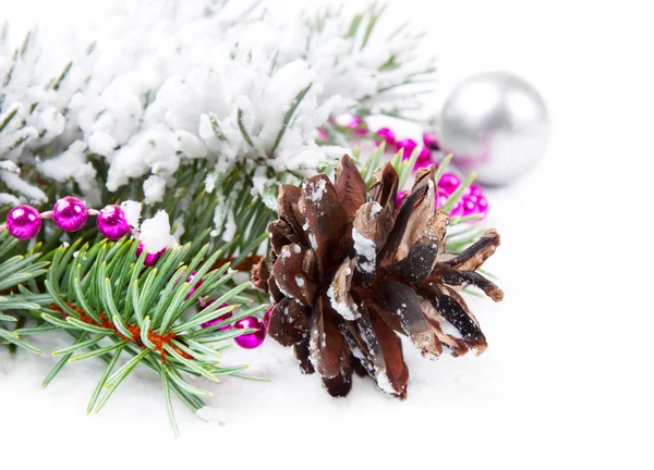 Kerstmis achtergrond met fir branch — Stockfoto