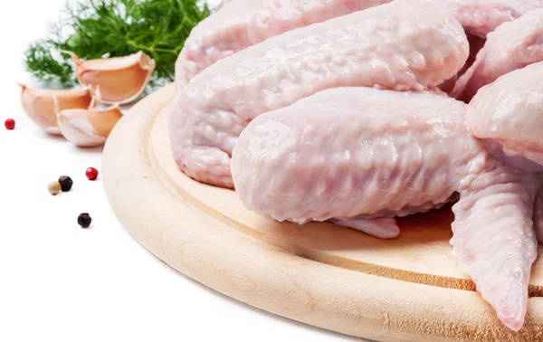 Sayap ayam dengan dill dan bawang putih — Stok Foto