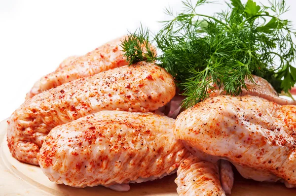 Spicy raw chicken — Stock Photo, Image